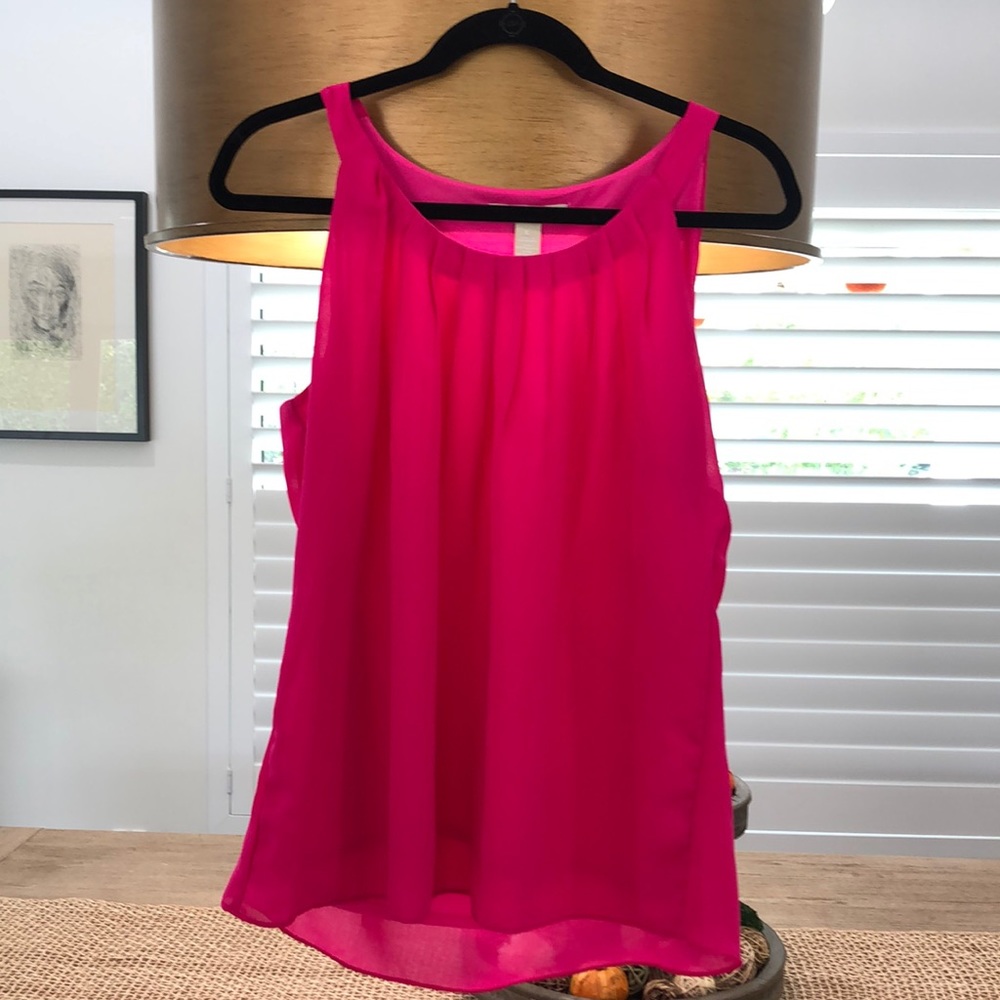 Banana Republic bright pink tank-size large